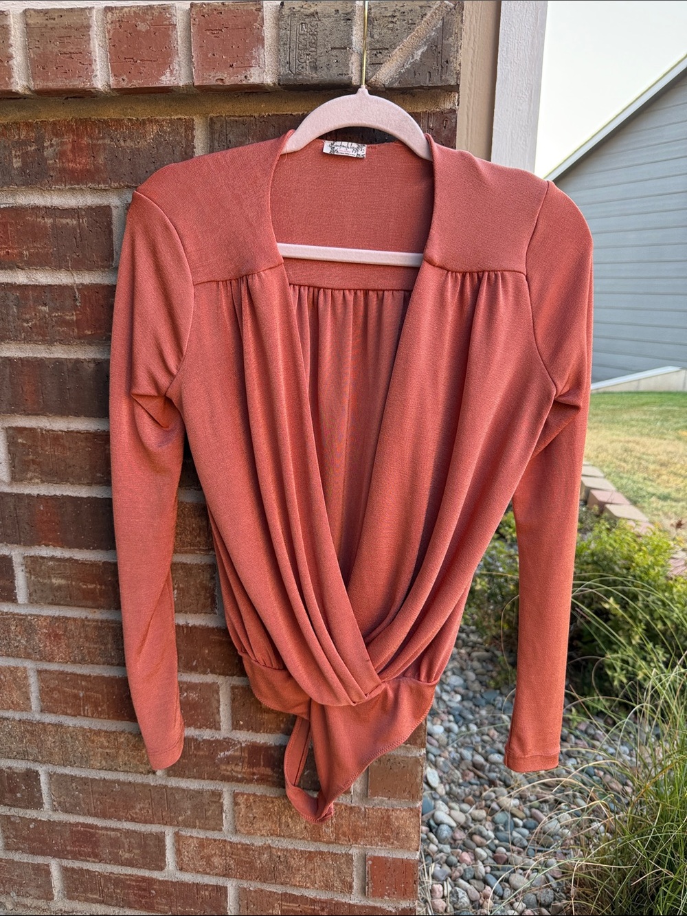 Free People Intimately Ladies S Turnt Bodysuit in a Terracotta or Ginger Spice
